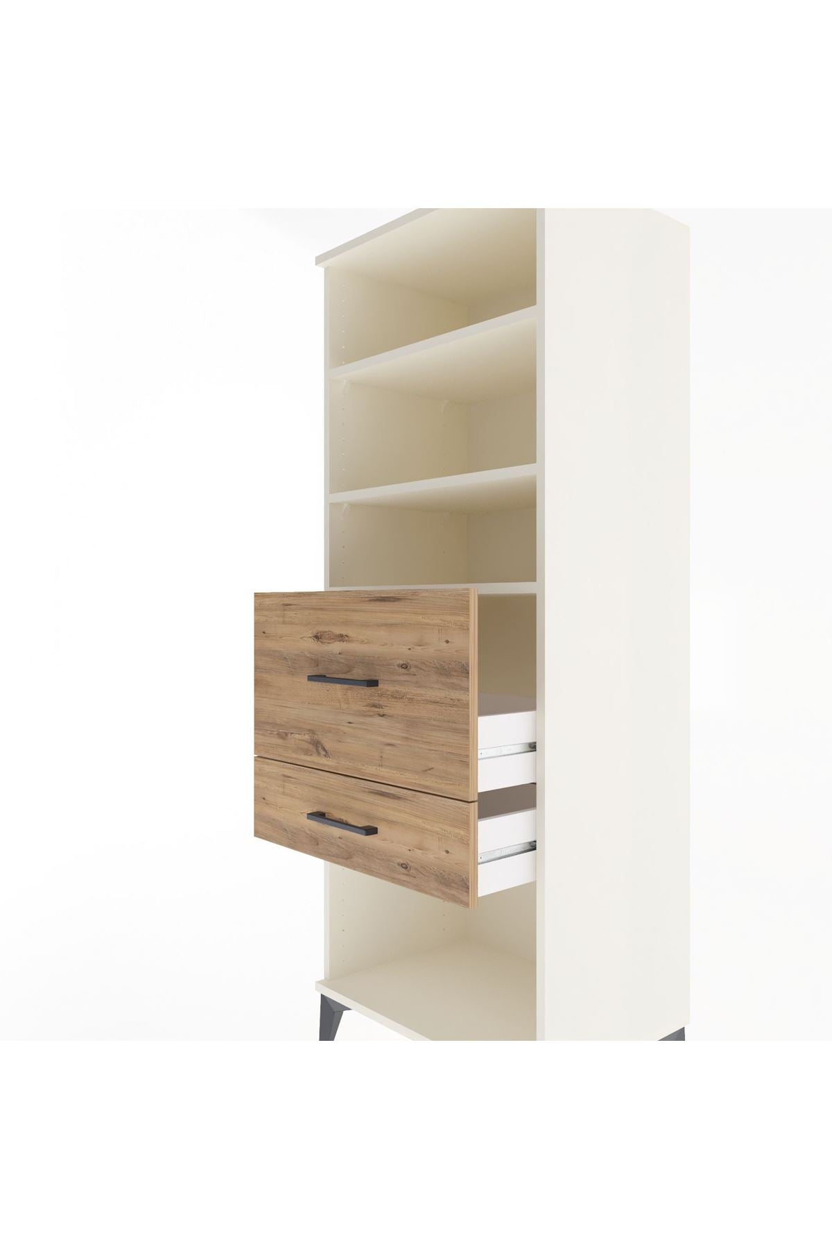 Hyperion Dolap 3 Raflı 2 Çekmeceli 60x44x163 - S53M032V3B