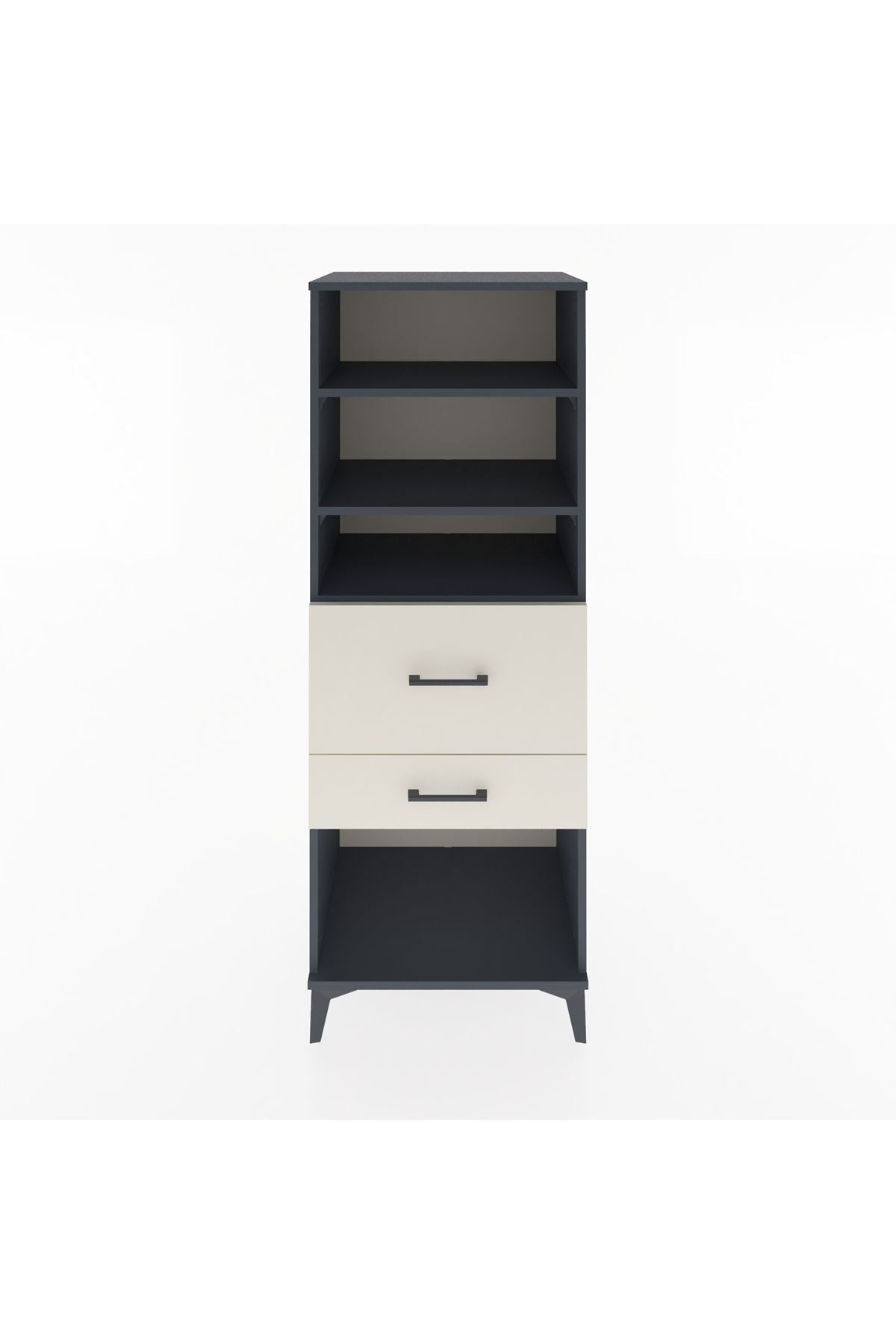 Hyperion Dolap 3 Raflı 2 Çekmeceli 60x44x163 - S53M032V4B