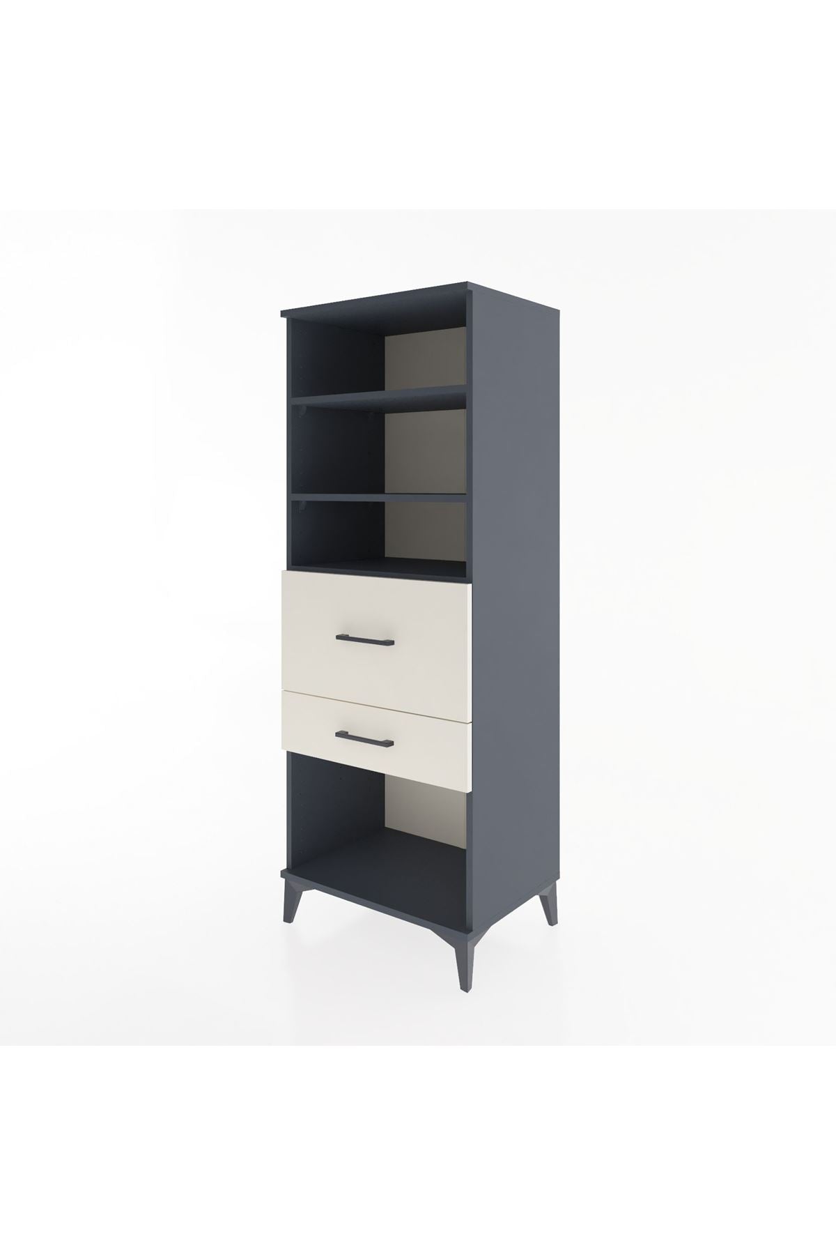 Hyperion Dolap 3 Raflı 2 Çekmeceli 60x44x163 - S53M032V4B