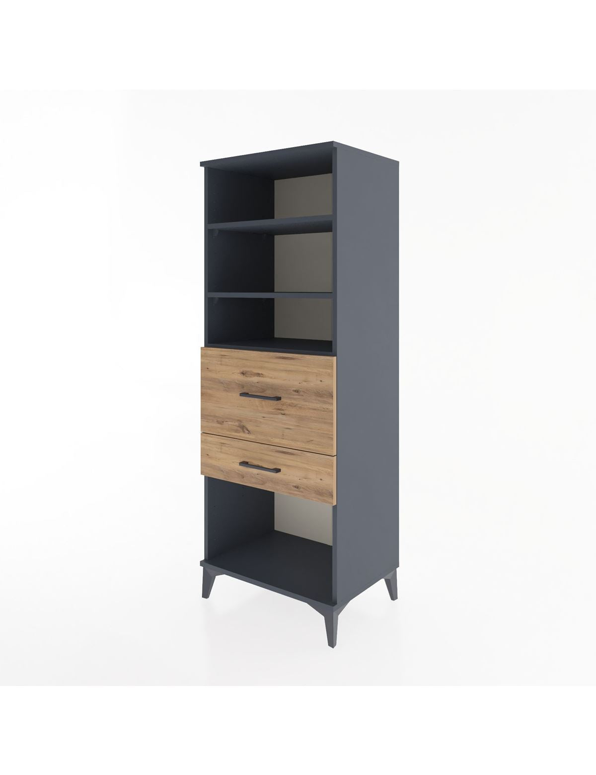 Hyperion Dolap 3 Raflı 2 Çekmeceli 60x44x163 - S53M032V6B