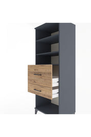 Hyperion Dolap 3 Raflı 2 Çekmeceli 60x44x163 - S53M032V6B