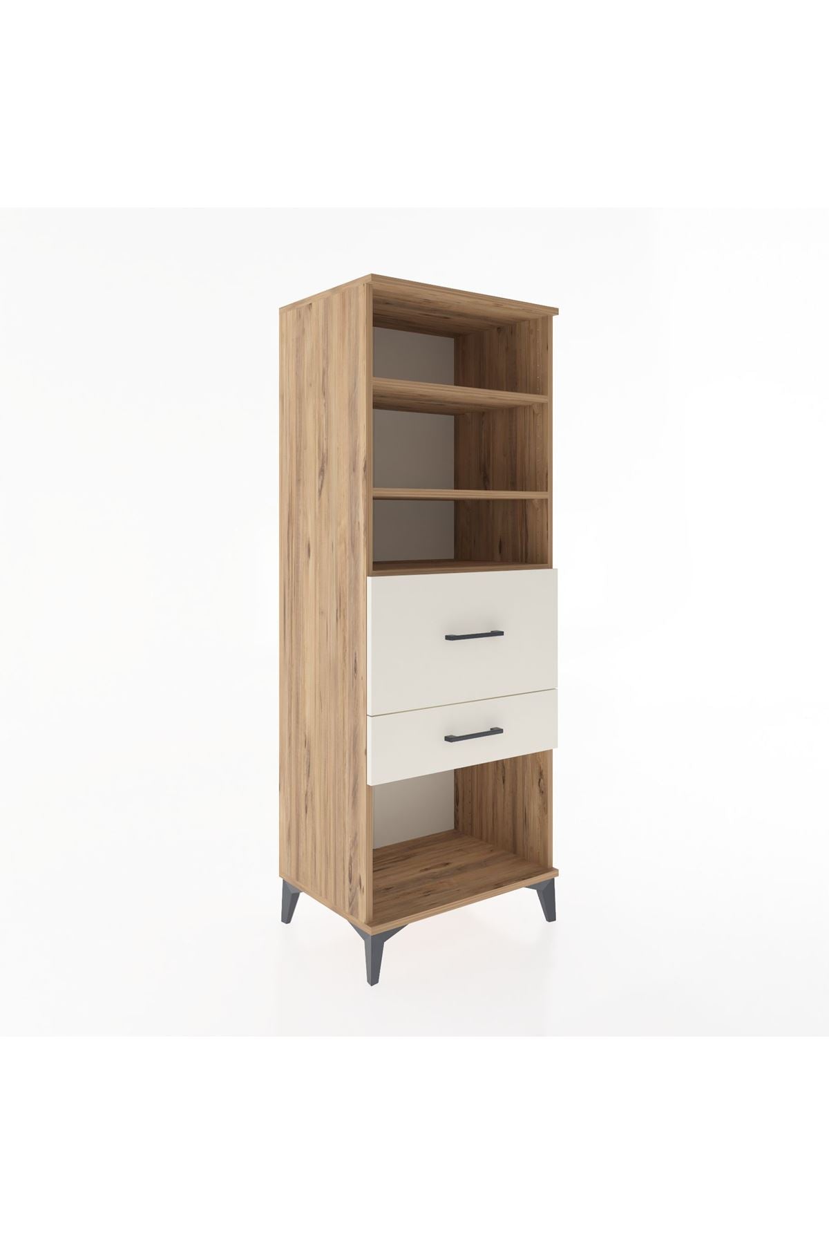 Hyperion Dolap 3 Raflı 2 Çekmeceli 60x44x163 - S53M032V7B