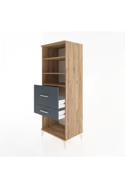 Hyperion Dolap 3 Raflı 2 Çekmeceli 60x44x163 - S53M032V8B