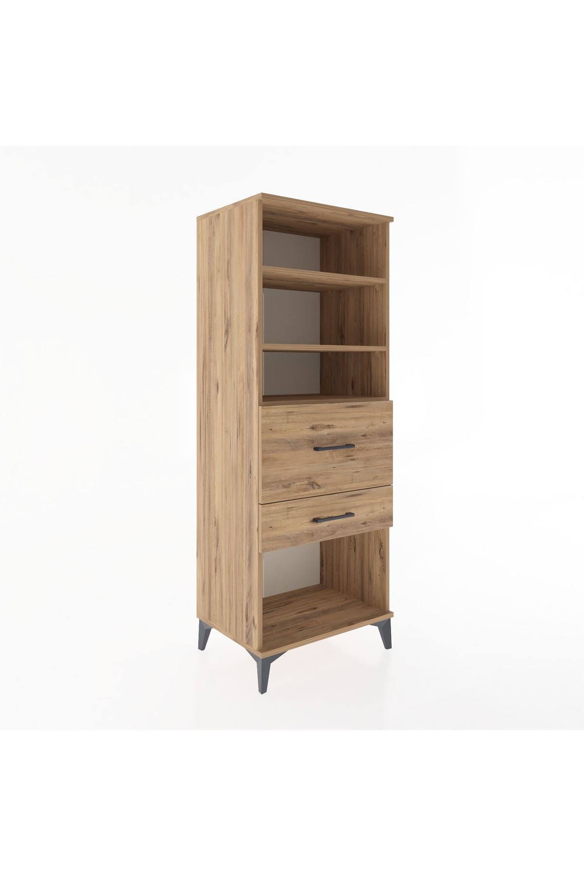 Hyperion Dolap 3 Raflı 2 Çekmeceli 60x44x163 - S53M032V9B