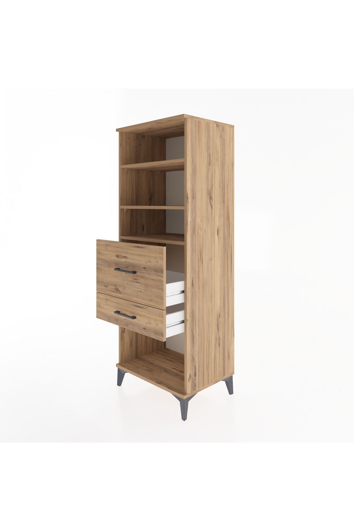 Hyperion Dolap 3 Raflı 2 Çekmeceli 60x44x163 - S53M032V9B