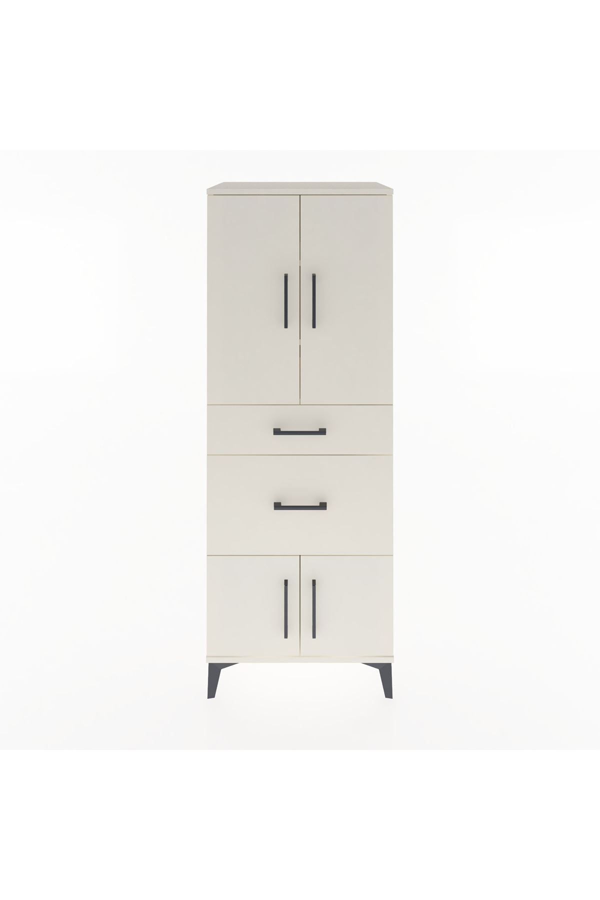 Hyperion Dolap 3 Raflı 2 Çekmeceli 4 Kapaklı 60x44x163 - S53M033V1B