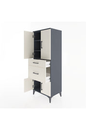 Hyperion Dolap 3 Raflı 2 Çekmeceli 4 Kapaklı 60x44x163 - S53M033V4B