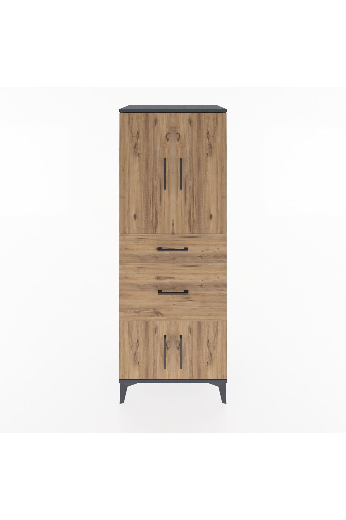 Hyperion Dolap 3 Raflı 2 Çekmeceli 4 Kapaklı 60x44x163 - S53M033V6B