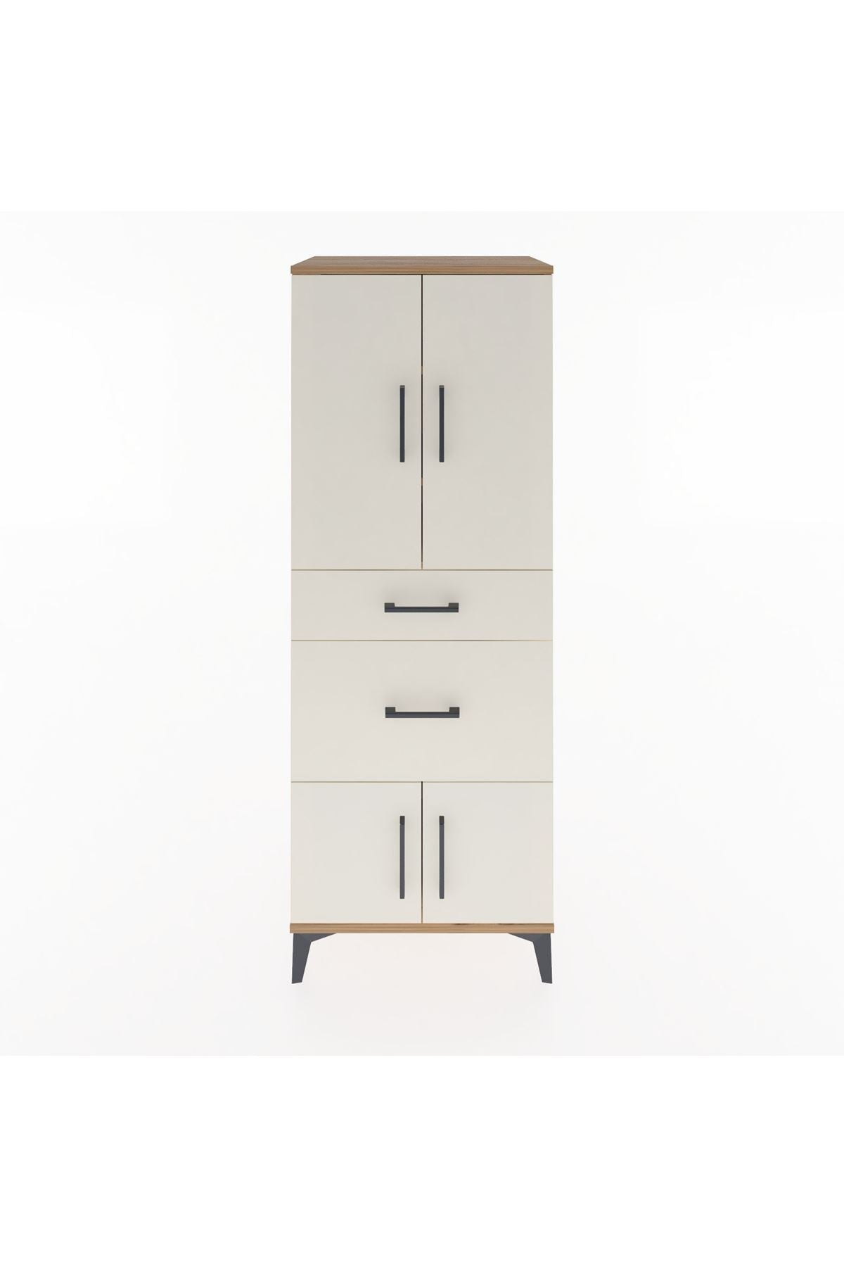 Hyperion Dolap 3 Raflı 2 Çekmeceli 4 Kapaklı 60x44x163 - S53M033V7B