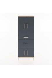 Hyperion Dolap 3 Raflı 2 Çekmeceli 4 Kapaklı 60x44x163 - S53M033V8B