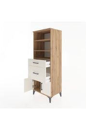Hyperion Dolap 3 Raflı 2 Çekmeceli 2 Kapaklı 60x44x163 - S53M034V7B