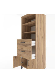Hyperion Dolap 3 Raflı 2 Çekmeceli 2 Kapaklı 60x44x163 - S53M034V9B