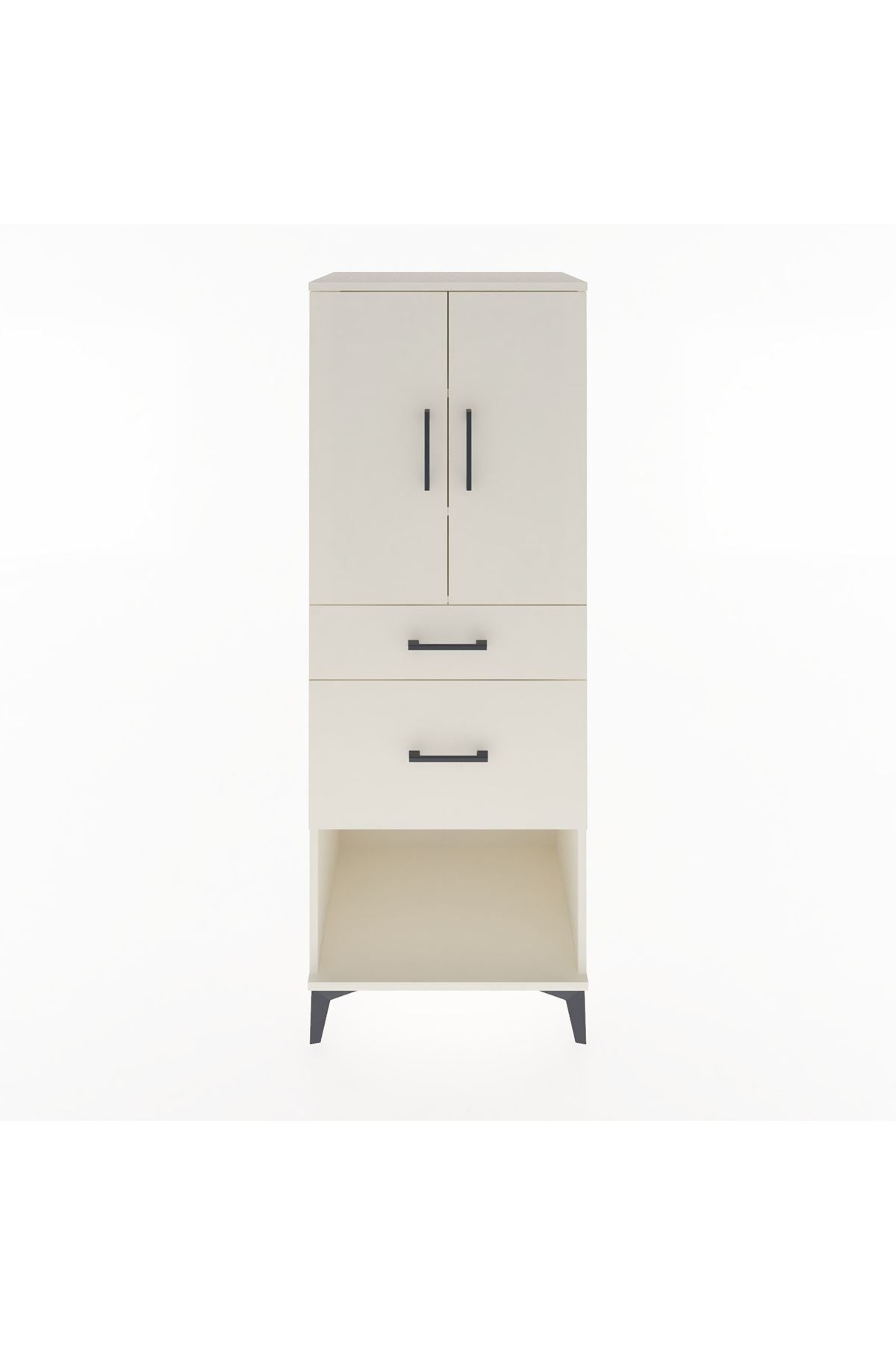 Hyperion Dolap 3 Raflı 2 Çekmeceli 2 Kapaklı 60x44x163 - S53M035V1B