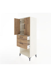 Hyperion Dolap 3 Raflı 2 Çekmeceli 2 Kapaklı 60x44x163 - S53M035V3B