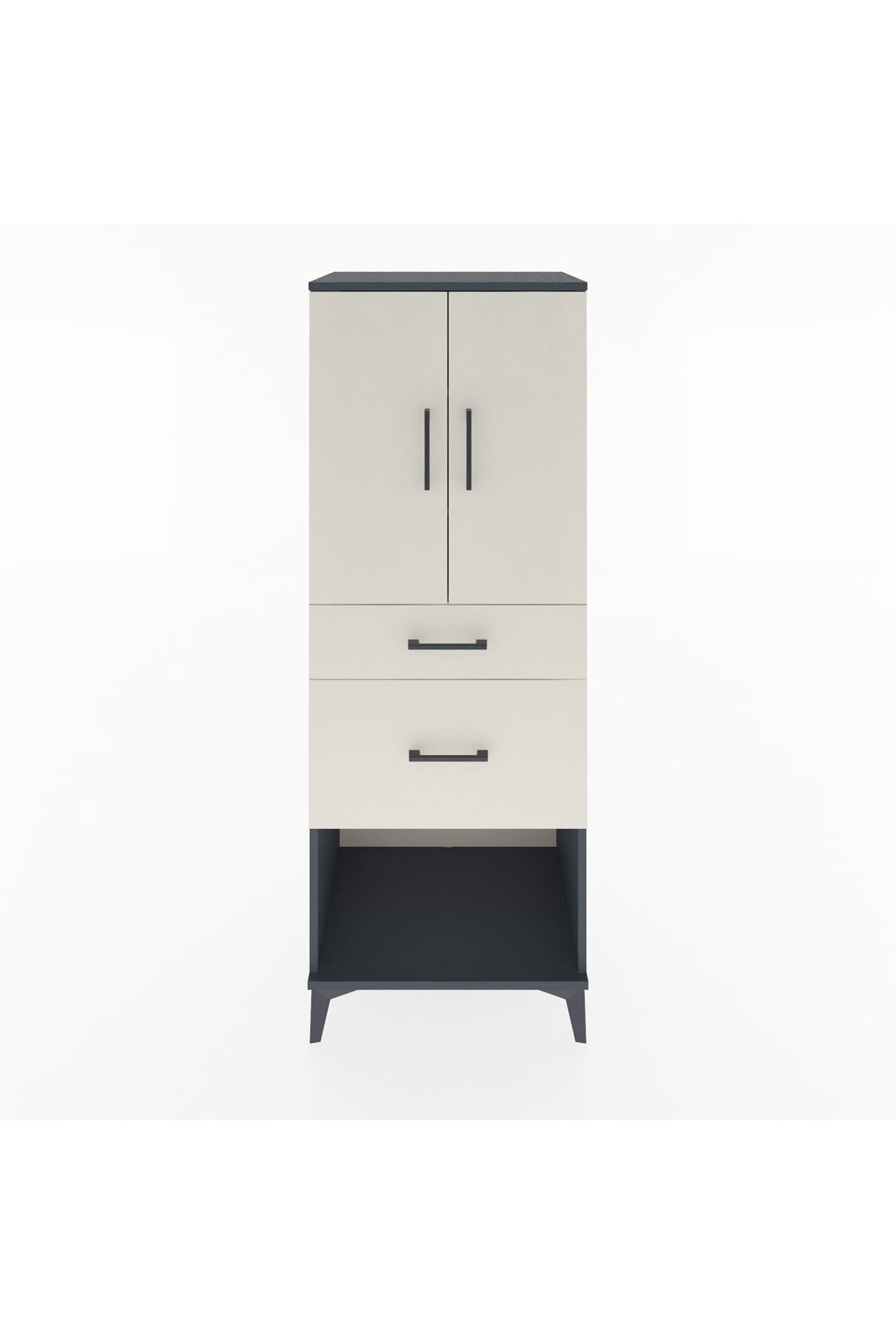 Hyperion Dolap 3 Raflı 2 Çekmeceli 2 Kapaklı 60x44x163 - S53M035V4B