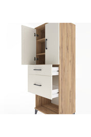 Hyperion Dolap 3 Raflı 2 Çekmeceli 2 Kapaklı 60x44x163 - S53M035V7B