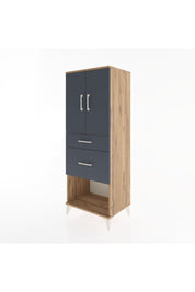 Hyperion Dolap 3 Raflı 2 Çekmeceli 2 Kapaklı 60x44x163 - S53M035V8B