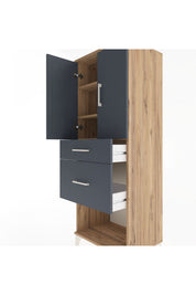 Hyperion Dolap 3 Raflı 2 Çekmeceli 2 Kapaklı 60x44x163 - S53M035V8B