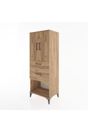 Hyperion Dolap 3 Raflı 2 Çekmeceli 2 Kapaklı 60x44x163 - S53M035V9B