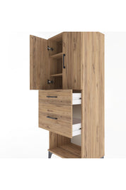 Hyperion Dolap 3 Raflı 2 Çekmeceli 2 Kapaklı 60x44x163 - S53M035V9B