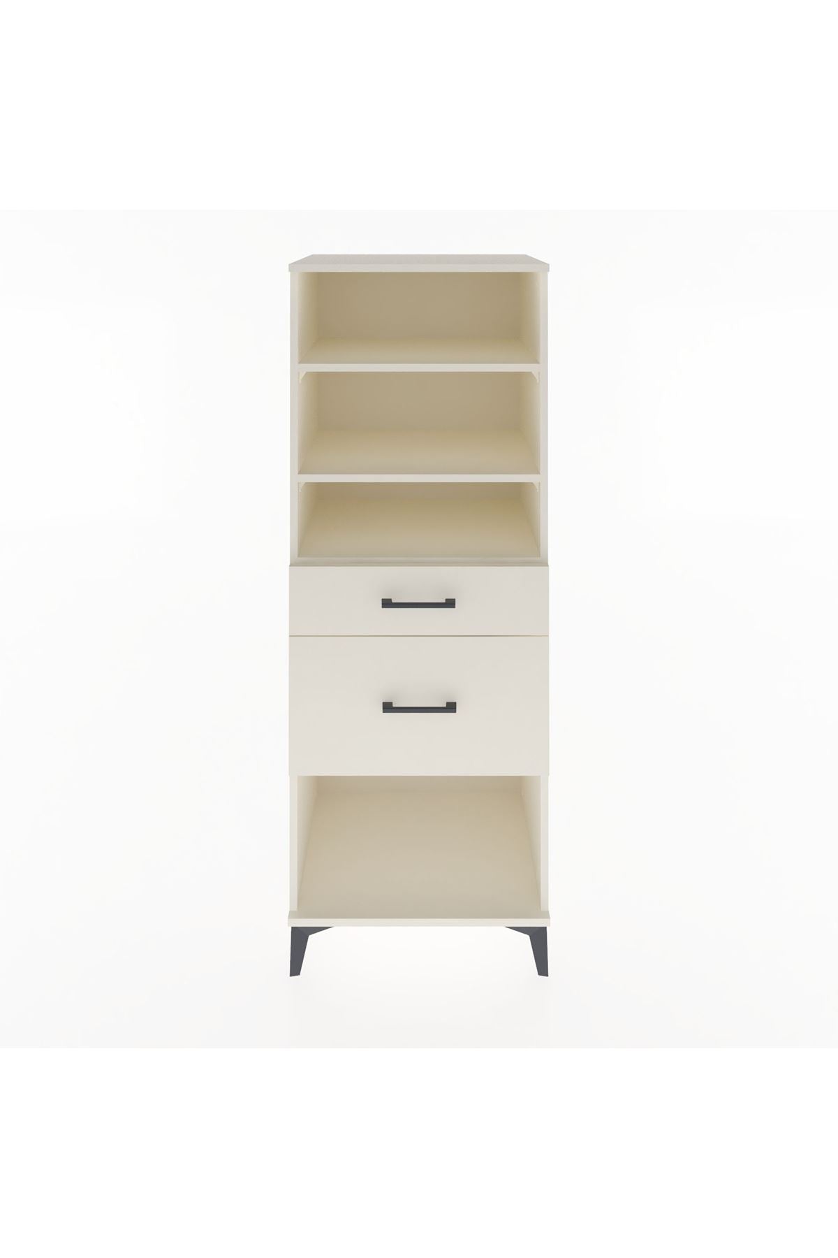 Hyperion Dolap 3 Raflı 2 Çekmeceli 60x44x163 - S53M036V1B