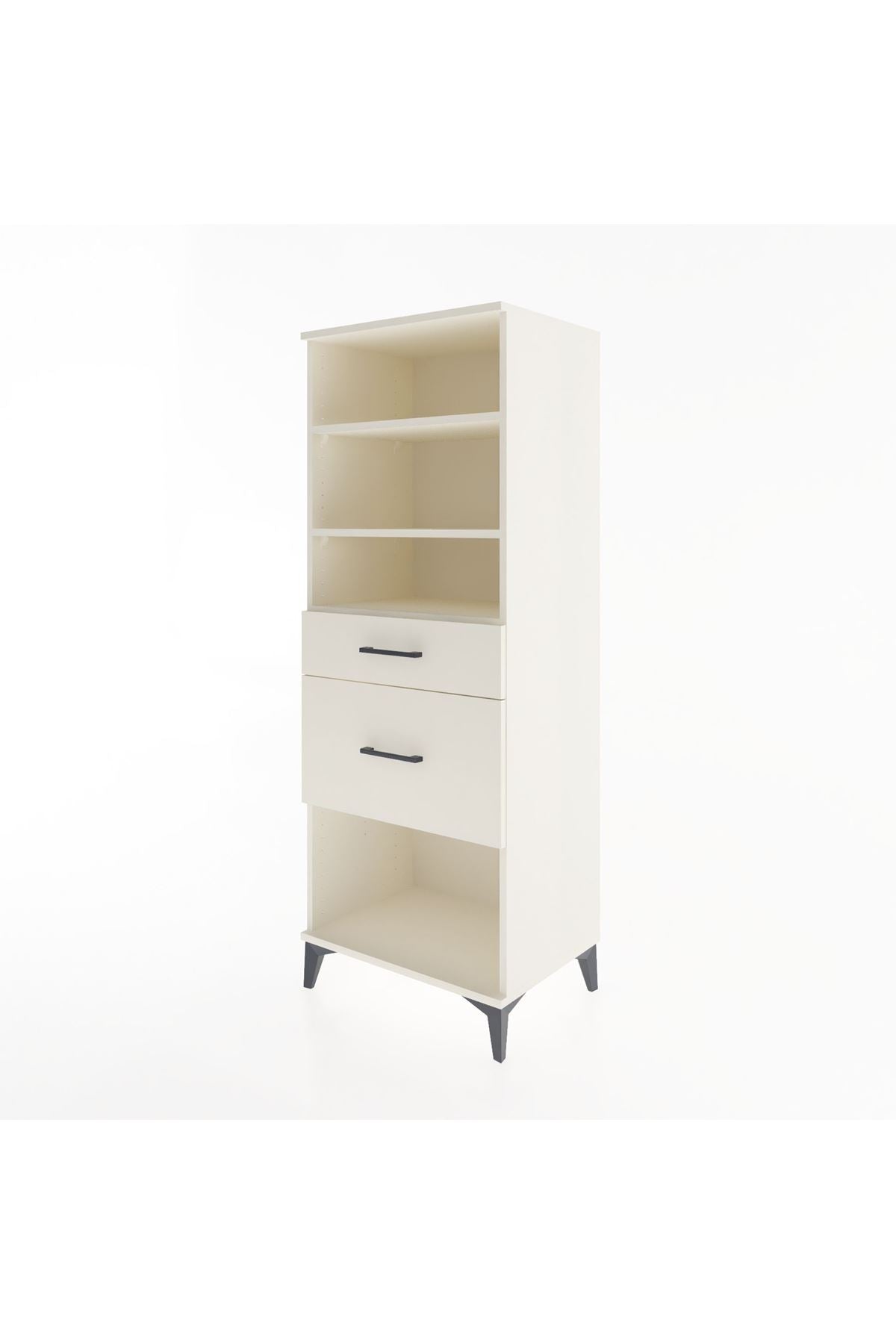 Hyperion Dolap 3 Raflı 2 Çekmeceli 60x44x163 - S53M036V1B