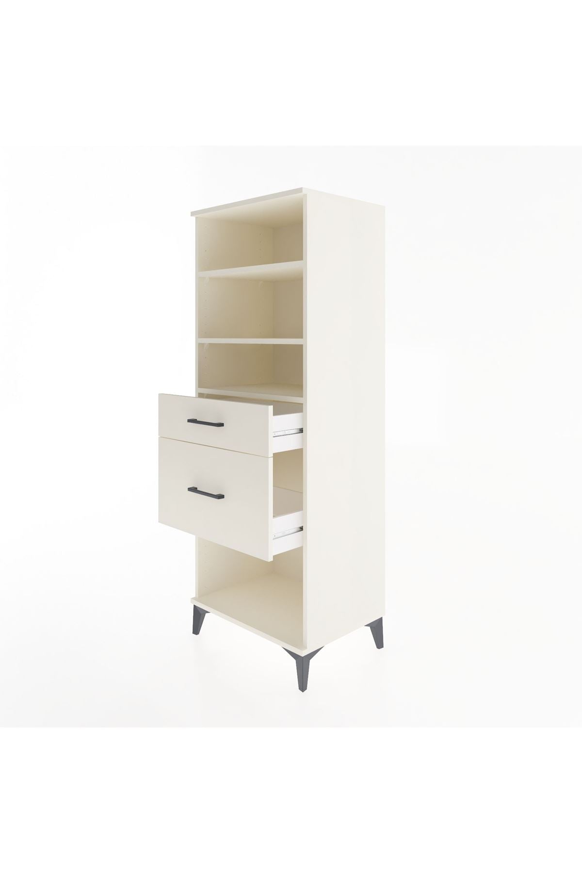 Hyperion Dolap 3 Raflı 2 Çekmeceli 60x44x163 - S53M036V1B