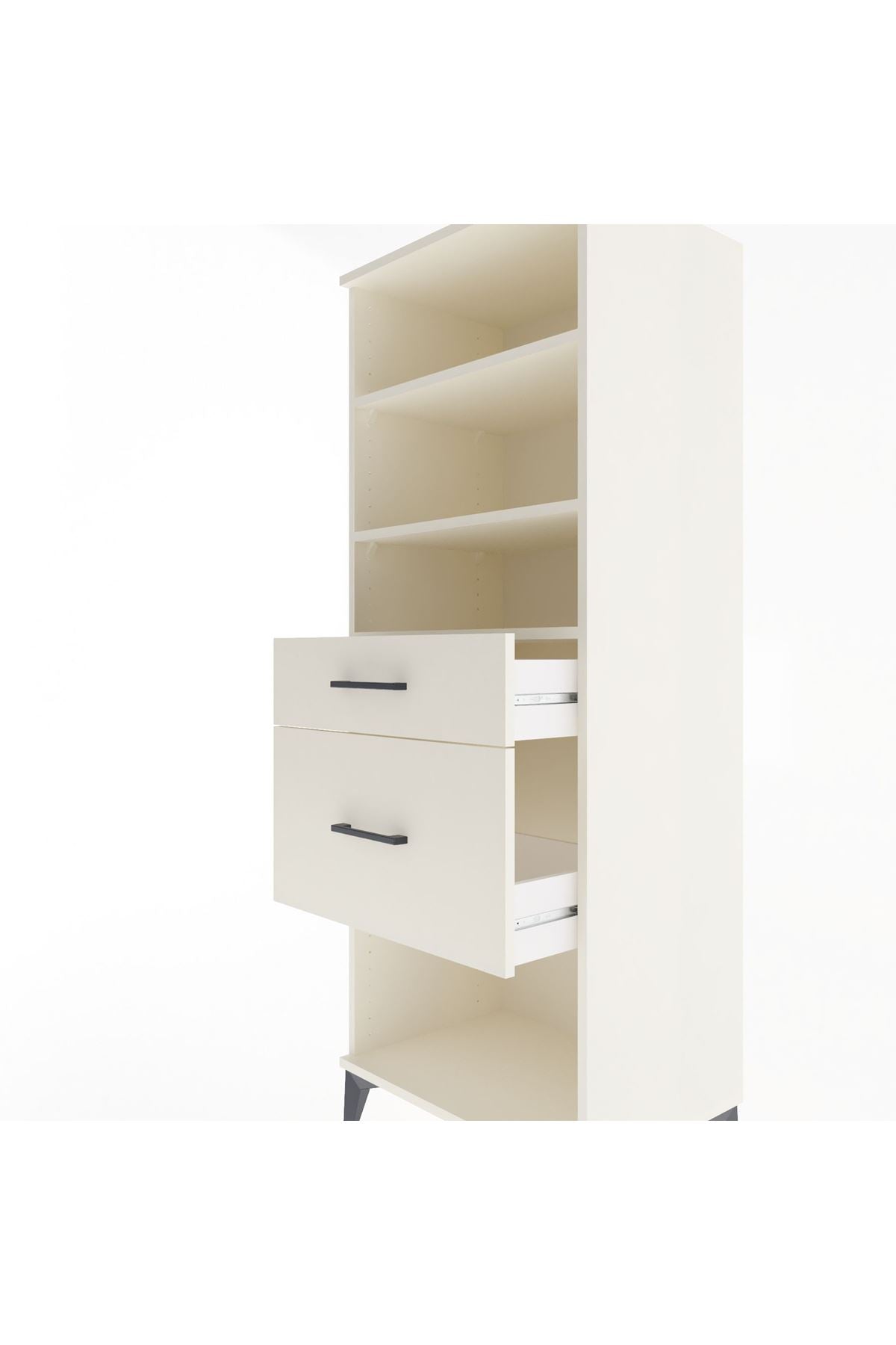 Hyperion Dolap 3 Raflı 2 Çekmeceli 60x44x163 - S53M036V1B