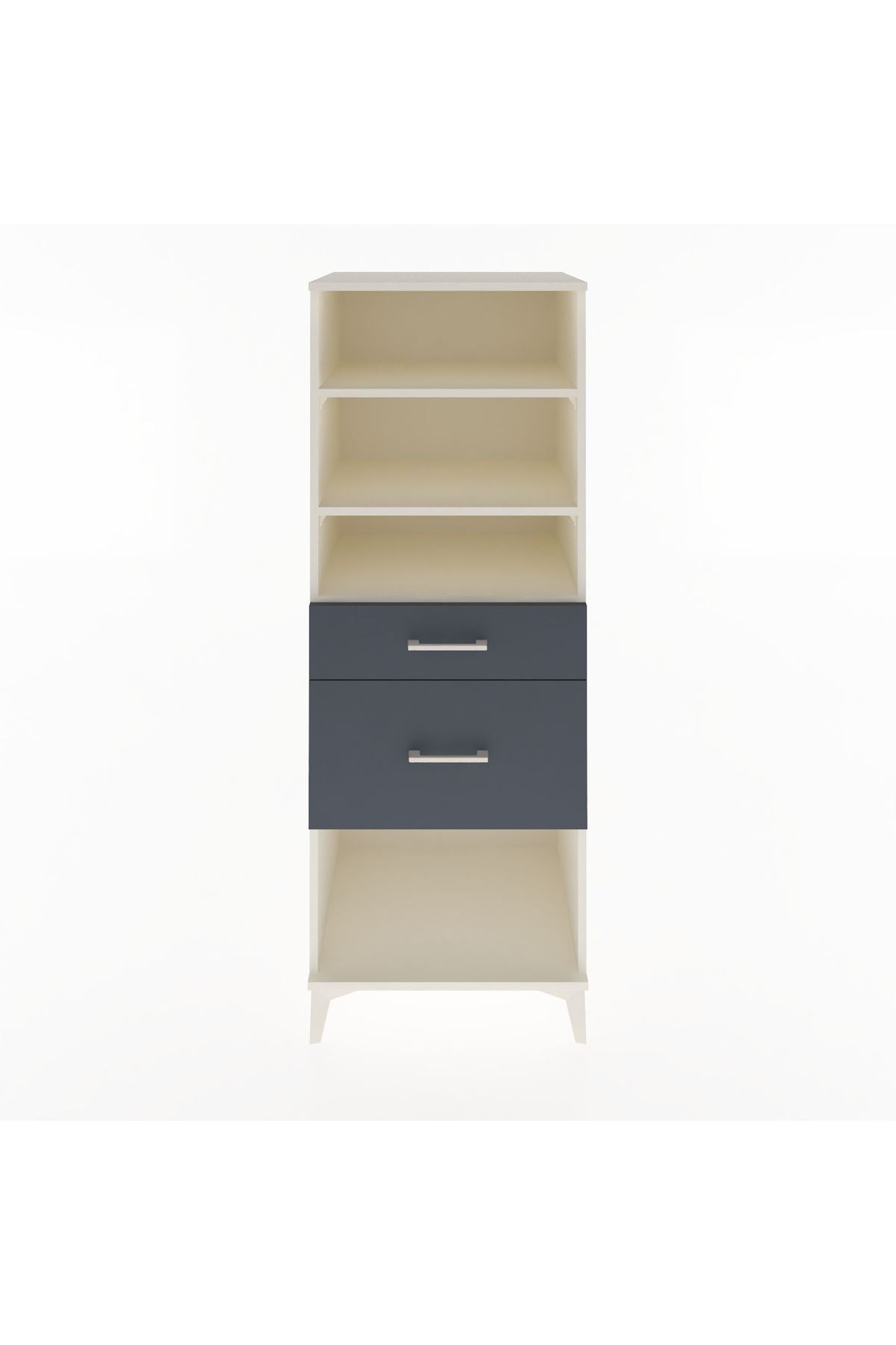 Hyperion Dolap 3 Raflı 2 Çekmeceli 60x44x163 - S53M036V2B