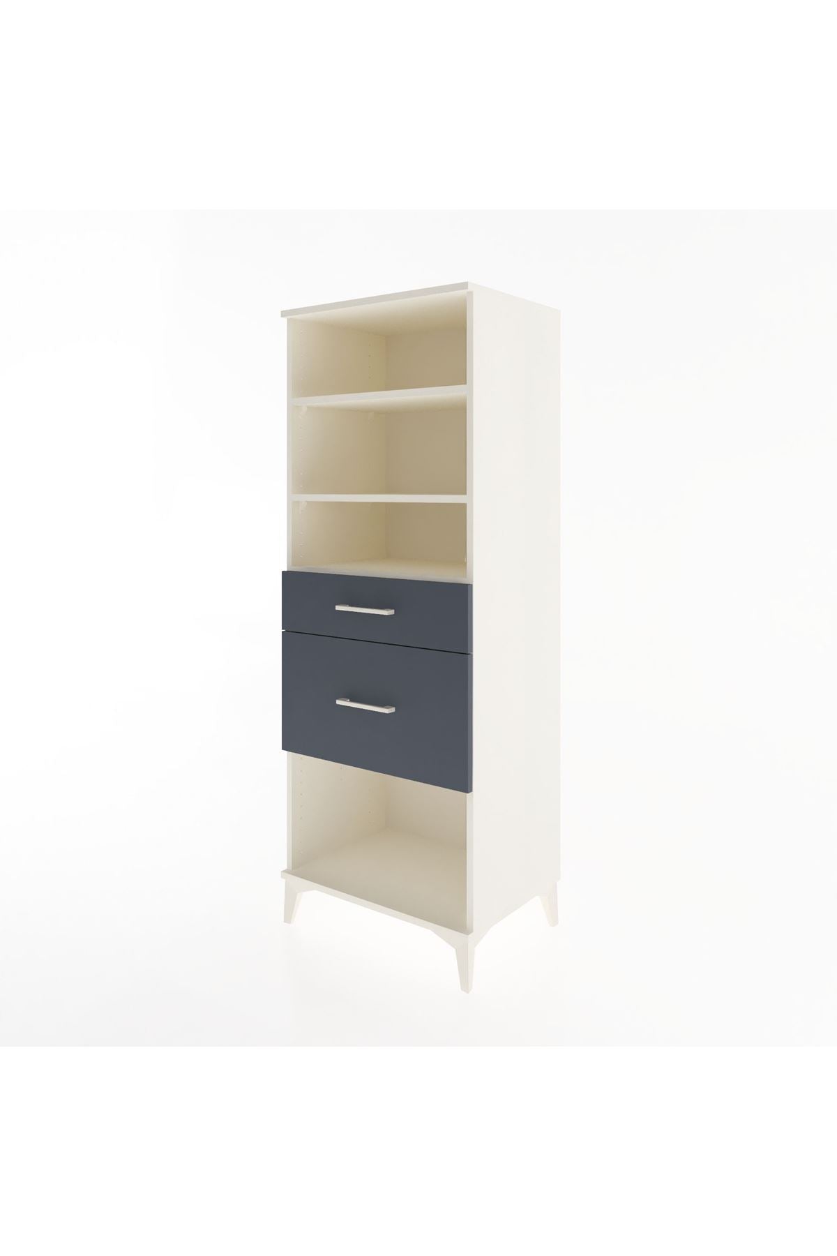 Hyperion Dolap 3 Raflı 2 Çekmeceli 60x44x163 - S53M036V2B