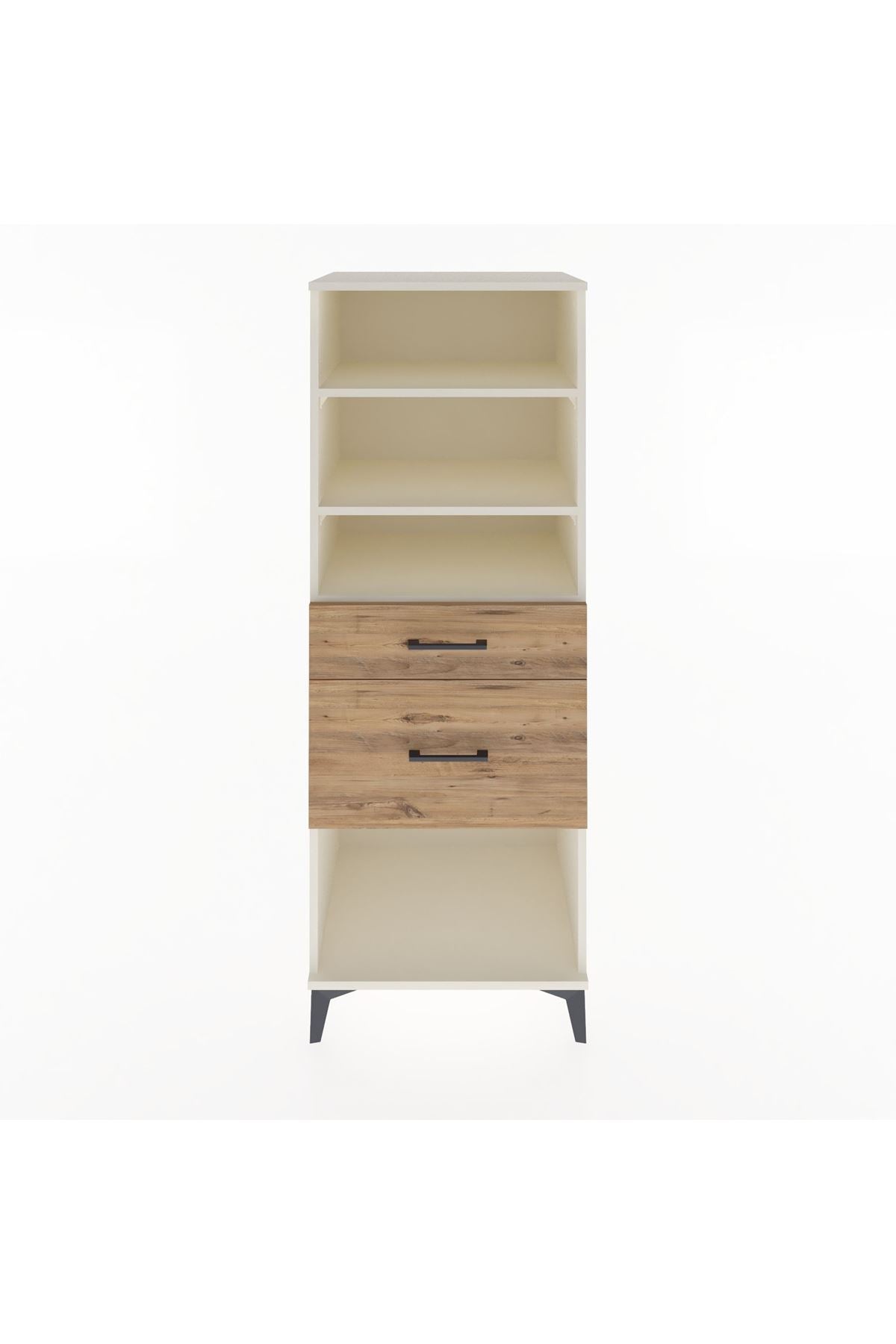 Hyperion Dolap 3 Raflı 2 Çekmeceli 60x44x163 - S53M036V3B