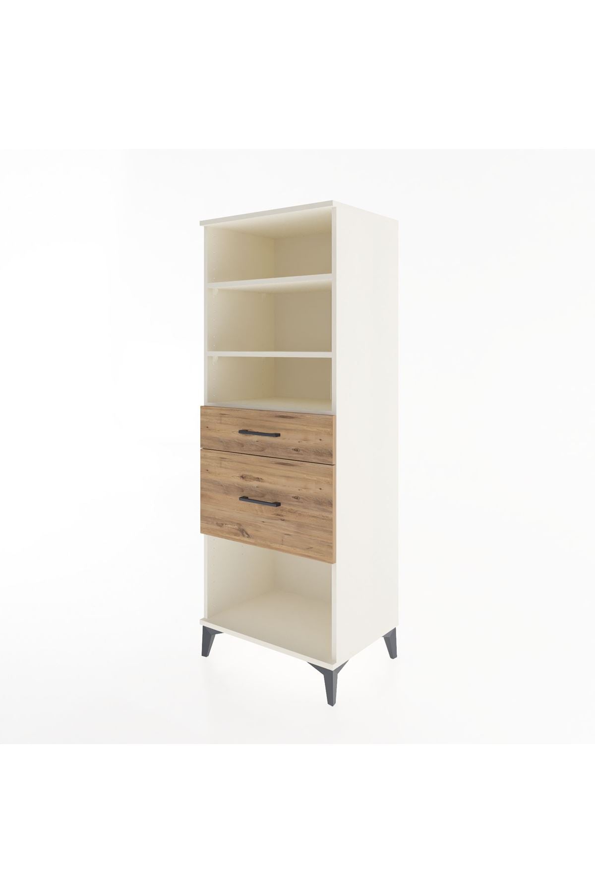 Hyperion Dolap 3 Raflı 2 Çekmeceli 60x44x163 - S53M036V3B