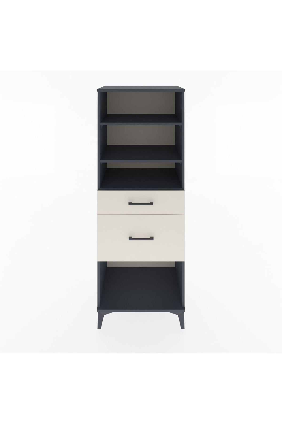 Hyperion Dolap 3 Raflı 2 Çekmeceli 60x44x163 - S53M036V4B