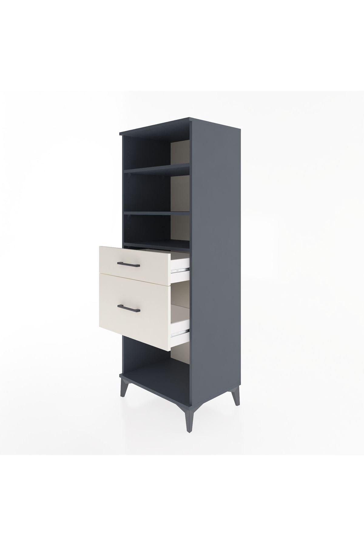 Hyperion Dolap 3 Raflı 2 Çekmeceli 60x44x163 - S53M036V4B