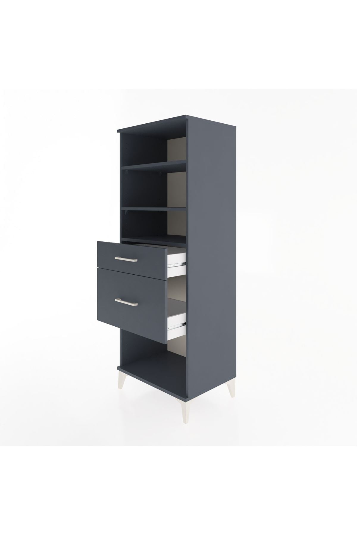 Hyperion Dolap 3 Raflı 2 Çekmeceli 60x44x163 - S53M036V5B