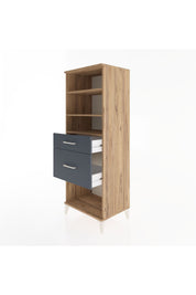 Hyperion Dolap 3 Raflı 2 Çekmeceli 60x44x163 - S53M036V8B