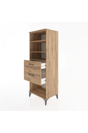 Hyperion Dolap 3 Raflı 2 Çekmeceli 60x44x163 - S53M036V9B