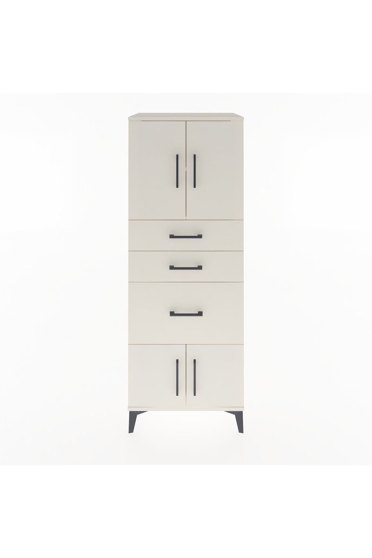 Hyperion Dolap 2 Raflı 3 Çekmeceli 4 Kapaklı 60x44x163 - S53M037V1B