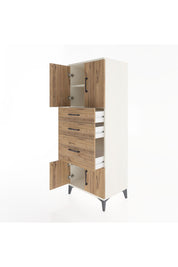 Hyperion Dolap 2 Raflı 3 Çekmeceli 4 Kapaklı 60x44x163 - S53M037V3B