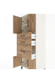 Hyperion Dolap 2 Raflı 3 Çekmeceli 4 Kapaklı 60x44x163 - S53M037V3B