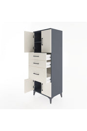 Hyperion Dolap 2 Raflı 3 Çekmeceli 4 Kapaklı 60x44x163 - S53M037V4B