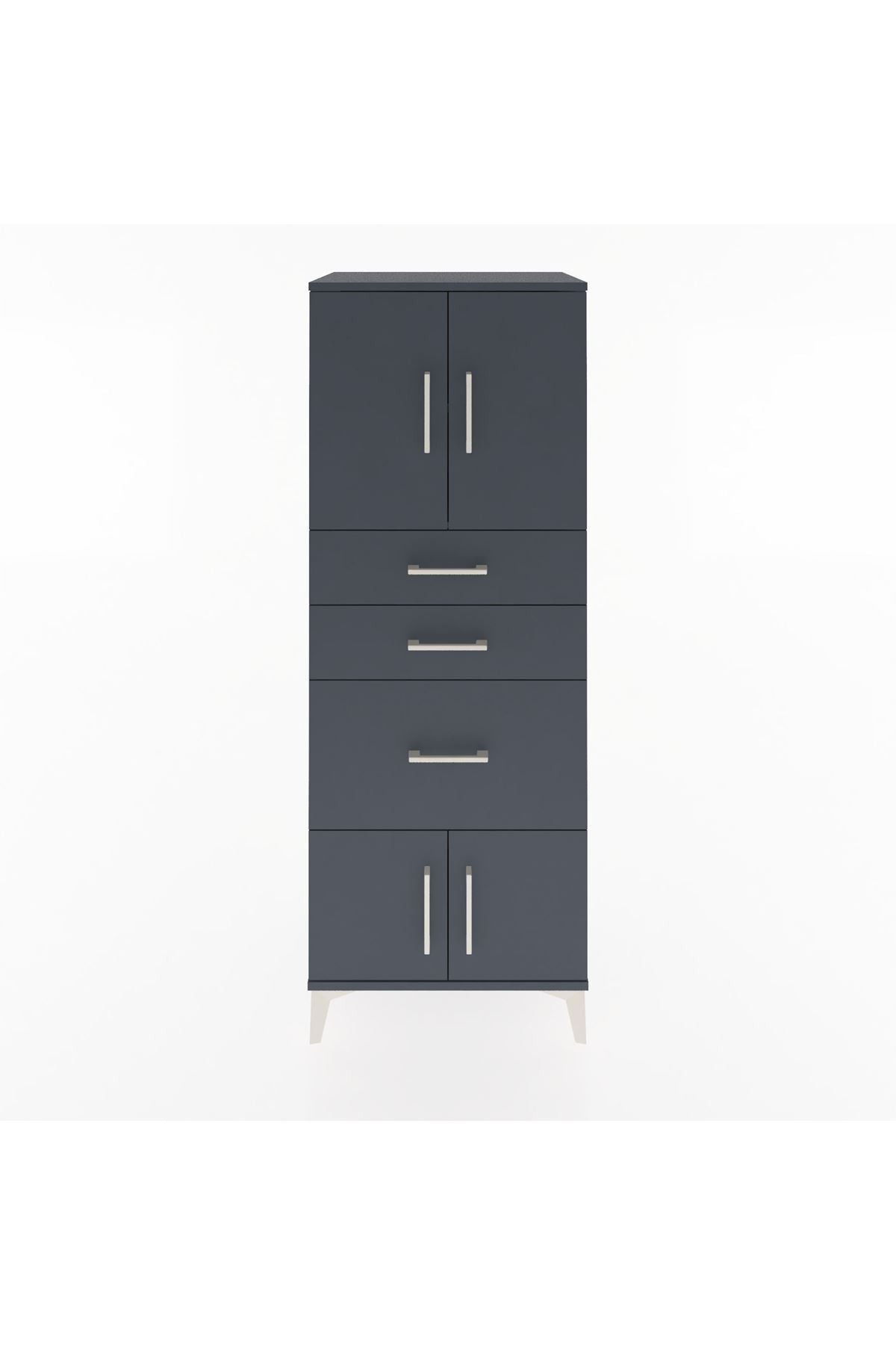 Hyperion Dolap 2 Raflı 3 Çekmeceli 4 Kapaklı 60x44x163 - S53M037V5B