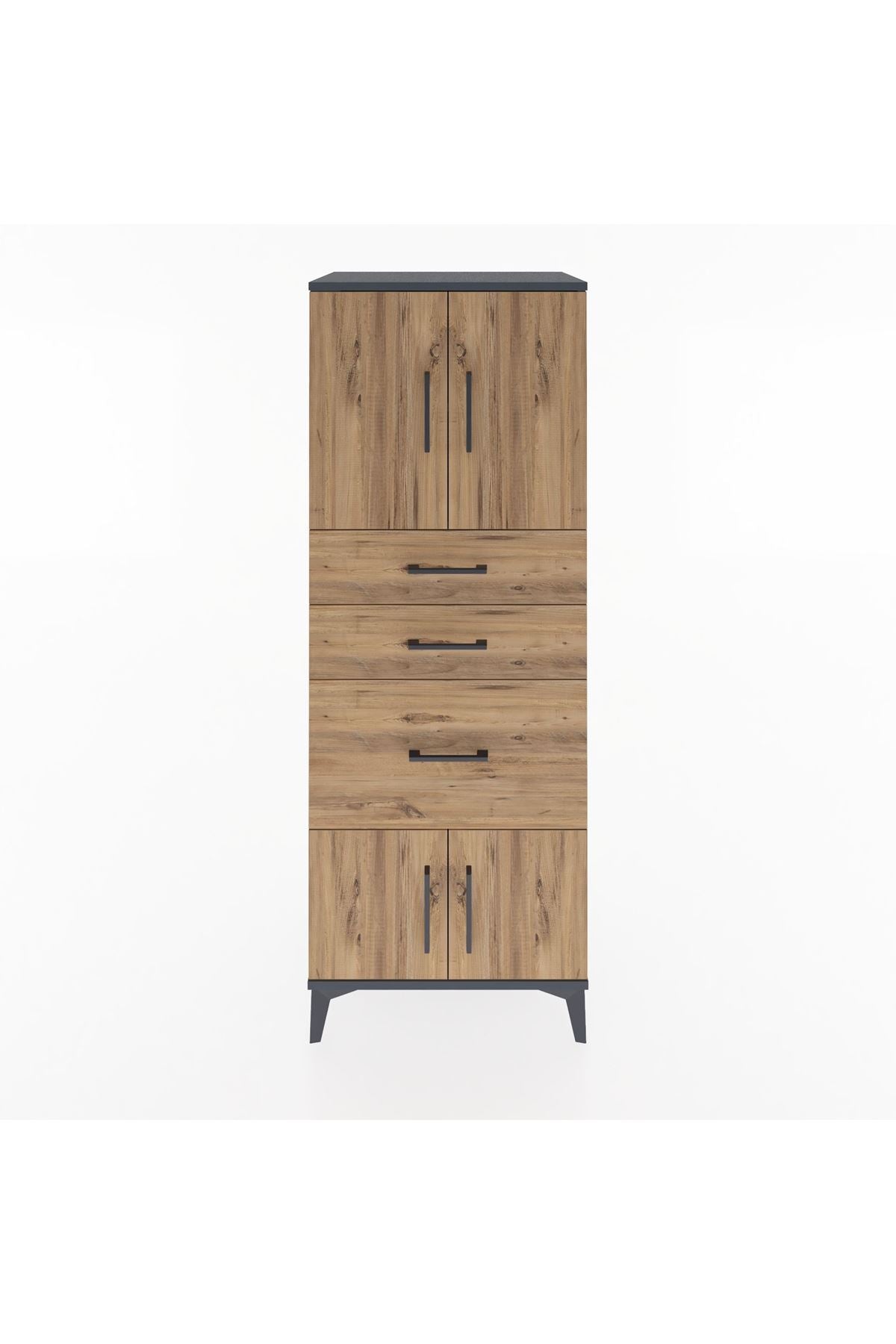 Hyperion Dolap 2 Raflı 3 Çekmeceli 4 Kapaklı 60x44x163 - S53M037V6B