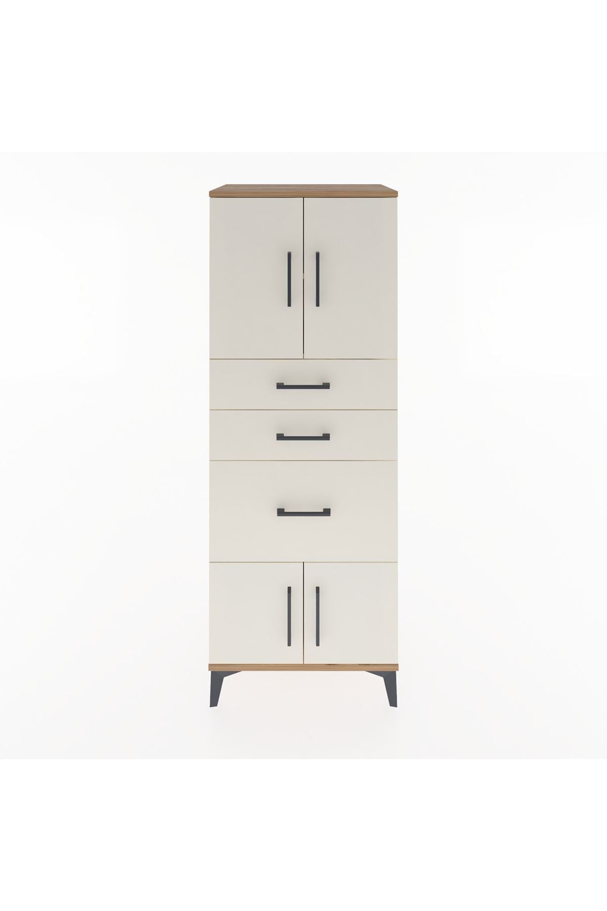 Hyperion Dolap 2 Raflı 3 Çekmeceli 4 Kapaklı 60x44x163 - S53M037V7B