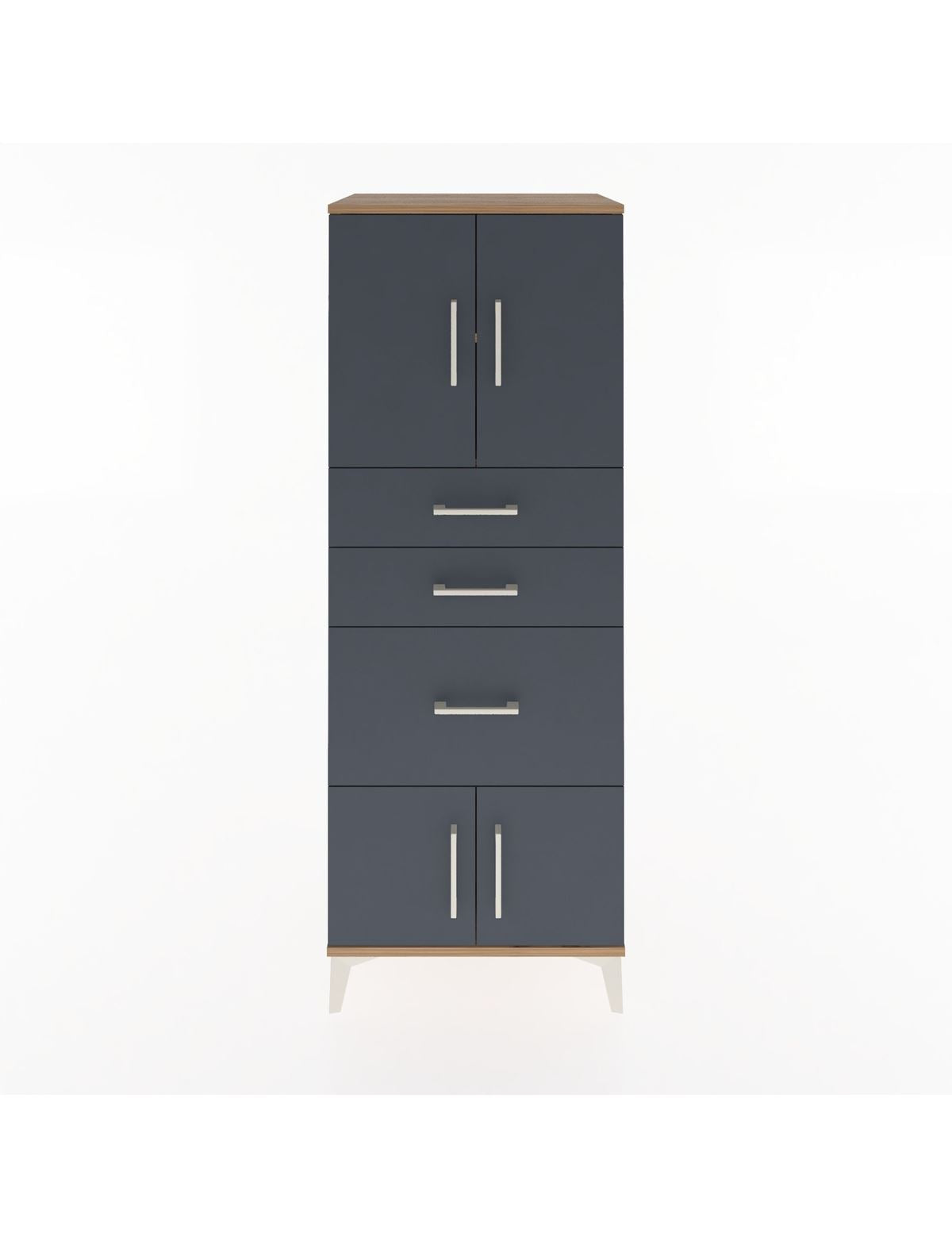 Hyperion Dolap 2 Raflı 3 Çekmeceli 4 Kapaklı 60x44x163 - S53M037V8B