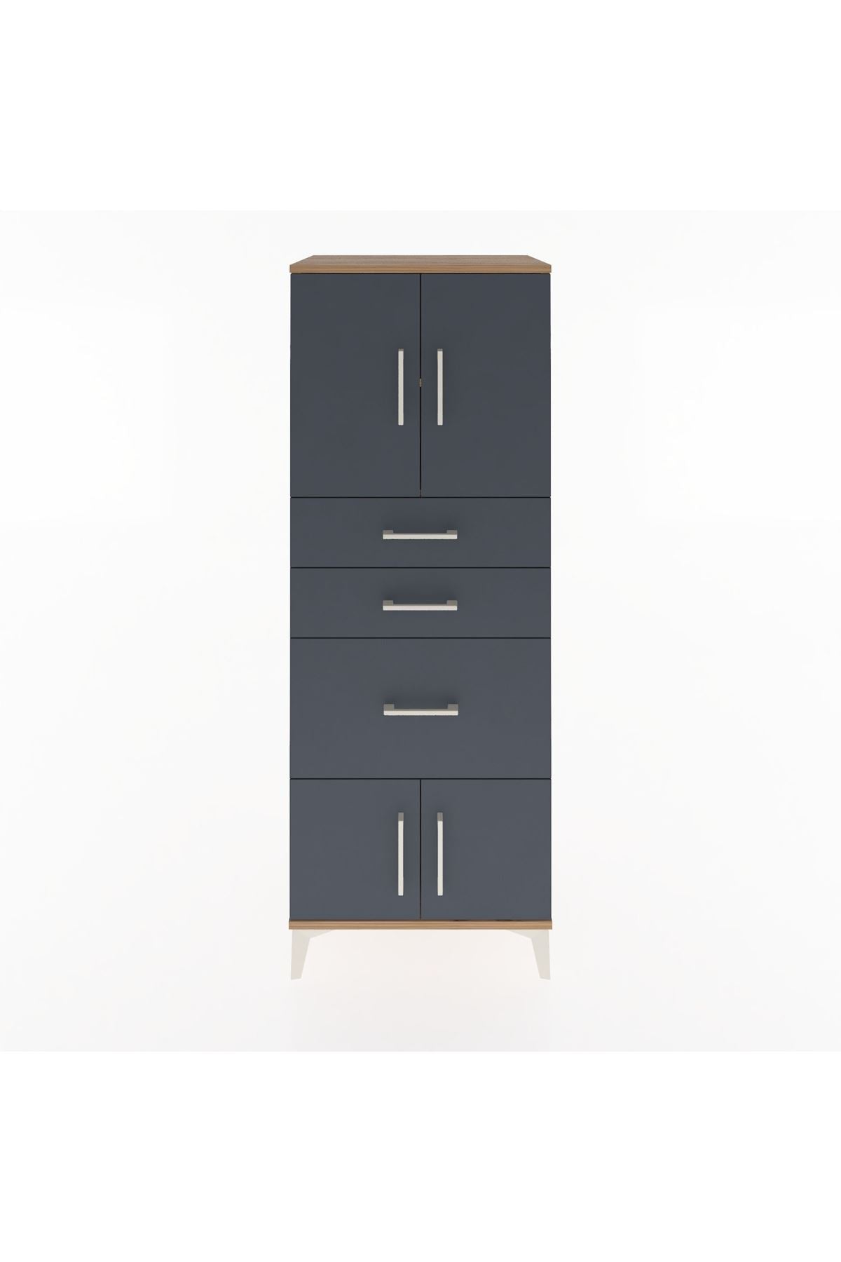 Hyperion Dolap 2 Raflı 3 Çekmeceli 4 Kapaklı 60x44x163 - S53M037V8B