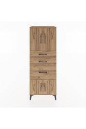 Hyperion Dolap 2 Raflı 3 Çekmeceli 4 Kapaklı 60x44x163 - S53M037V9B