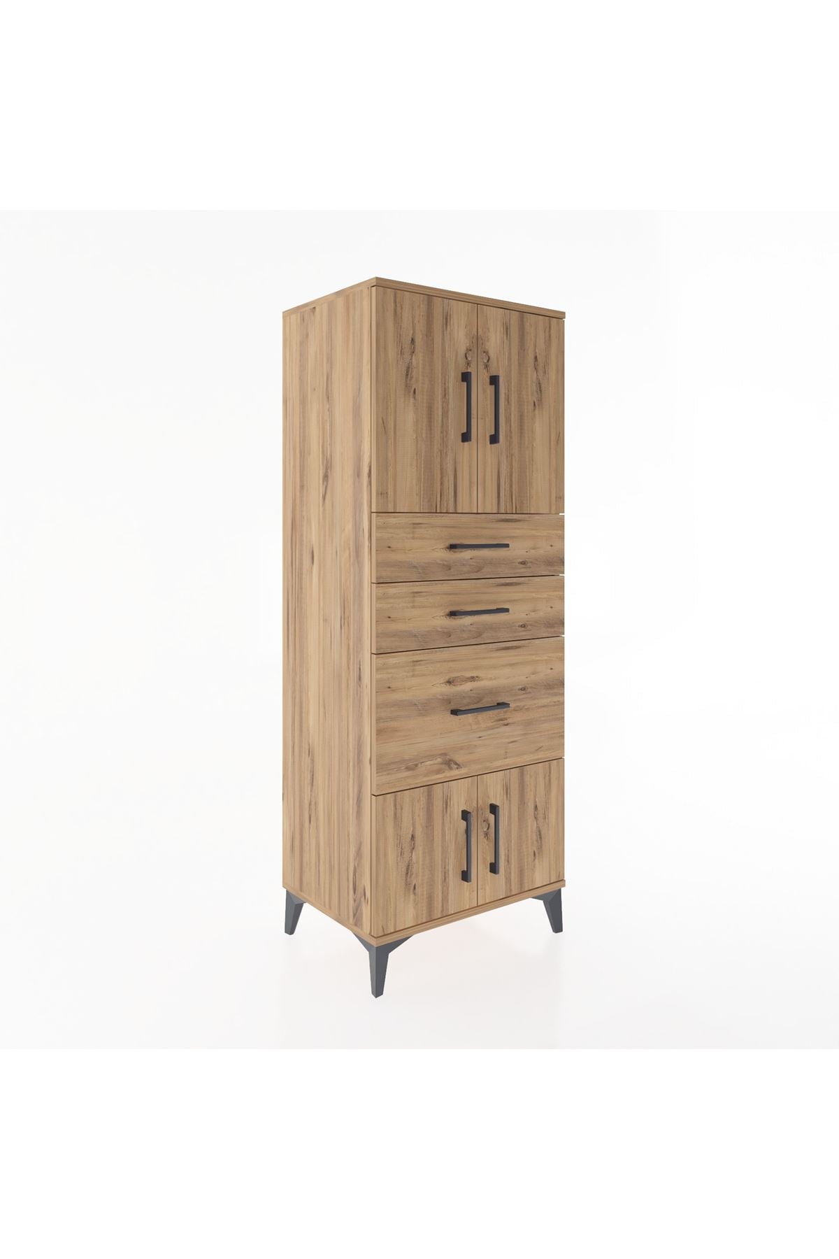 Hyperion Dolap 2 Raflı 3 Çekmeceli 4 Kapaklı 60x44x163 - S53M037V9B