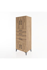 Hyperion Dolap 2 Raflı 3 Çekmeceli 4 Kapaklı 60x44x163 - S53M037V9B