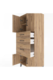 Hyperion Dolap 2 Raflı 3 Çekmeceli 4 Kapaklı 60x44x163 - S53M037V9B